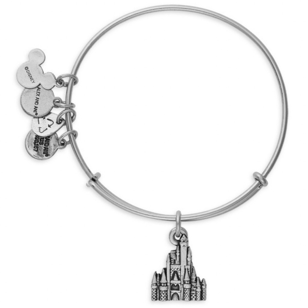 DISCONTINUED Alex & Ani Silver Disney Cinderella Castle Bracelet